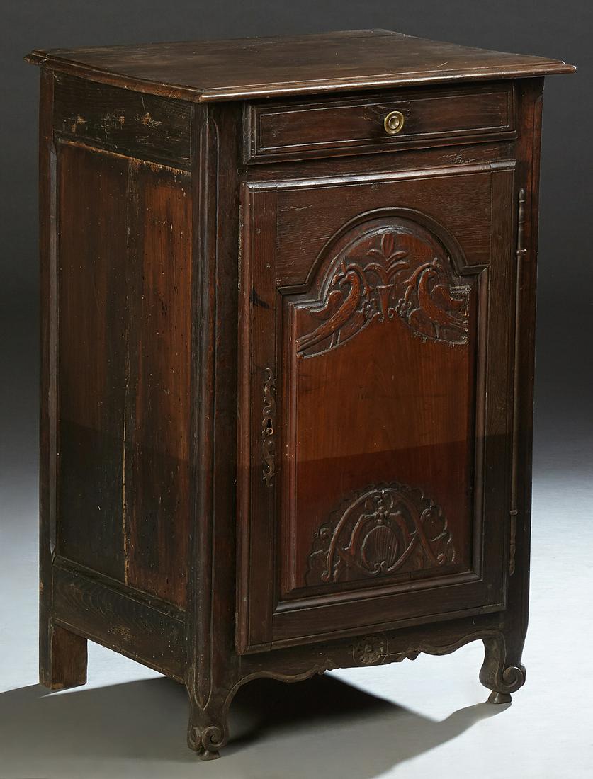 French Provincial Louis XV Style Carved Oak (1 of 1)