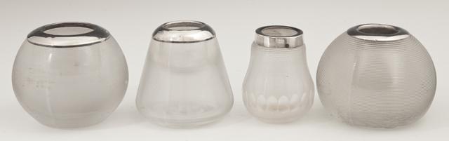 Group of Four English Sterling Top Match Striker Urns, (1 of 1)