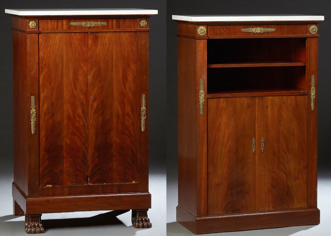 Pair of French Empire Style Carved Mahogany Ormolu (1 of 3)