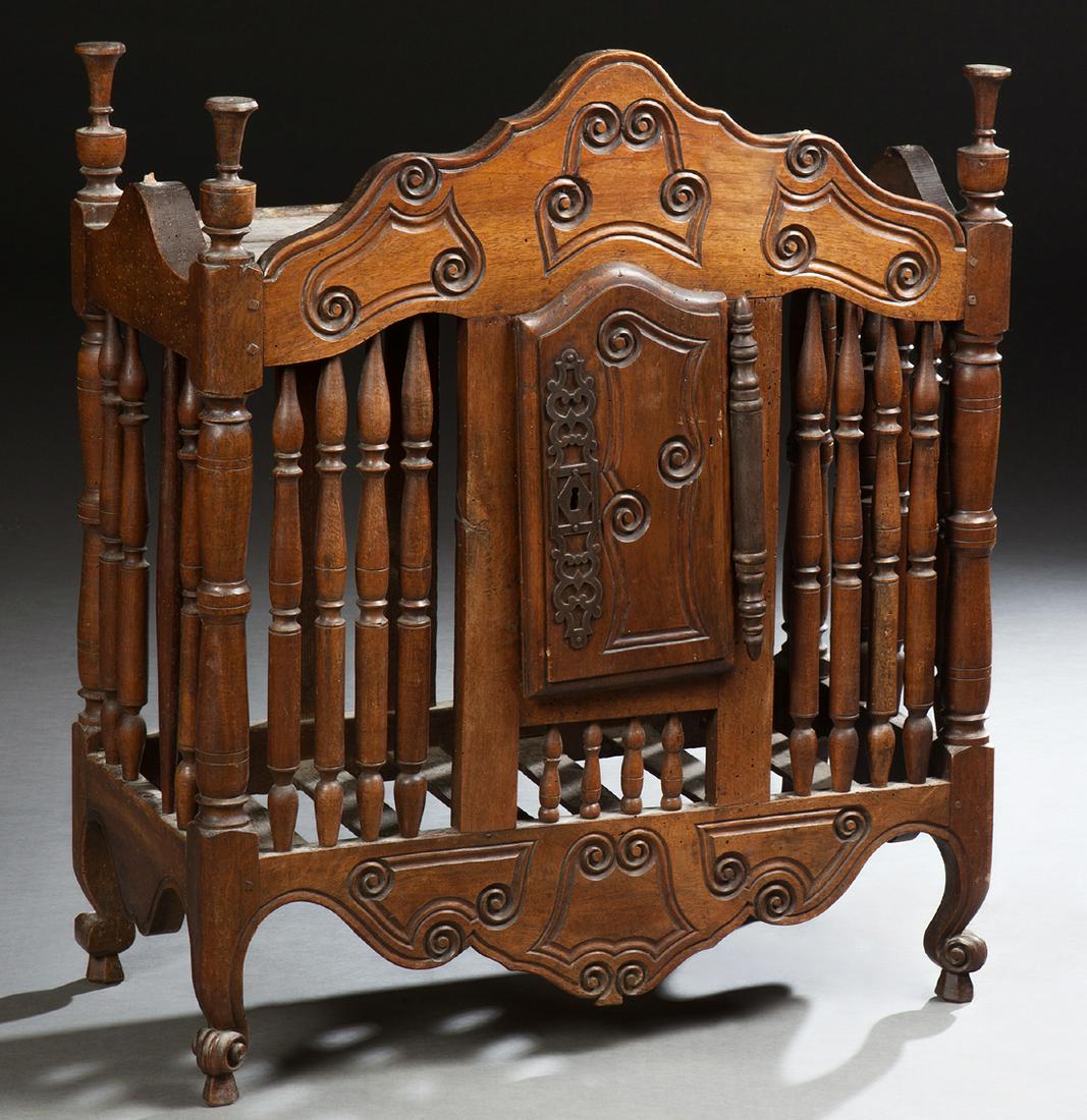 French Provincial Carved Walnut Louis XV Style (1 of 1)
