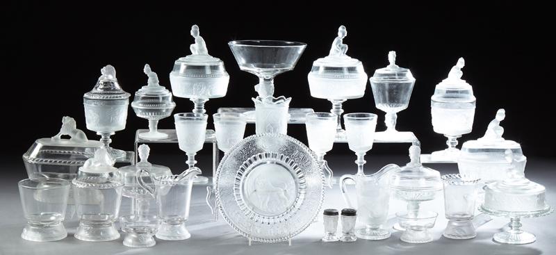 Twenty-Five Pieces of American Pressed Glass, early (1 of 1)