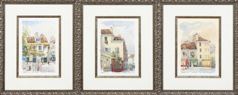 J. H. Lambert, "Paris Street Scenes," 1999, three (1 of 3)