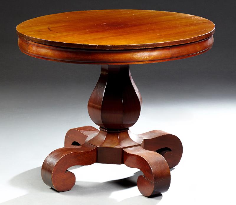 American Classical Revival Carved Mahogany Center (1 of 1)