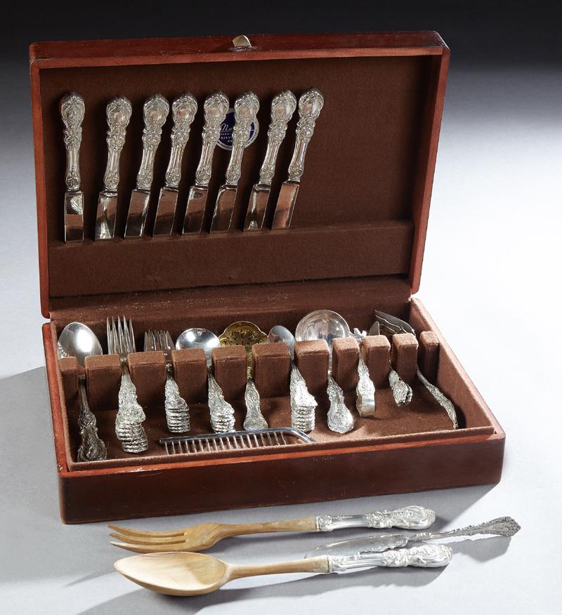 50 Piece Set of Sterling Flatware, in the "Francis Ist" (1 of 3)
