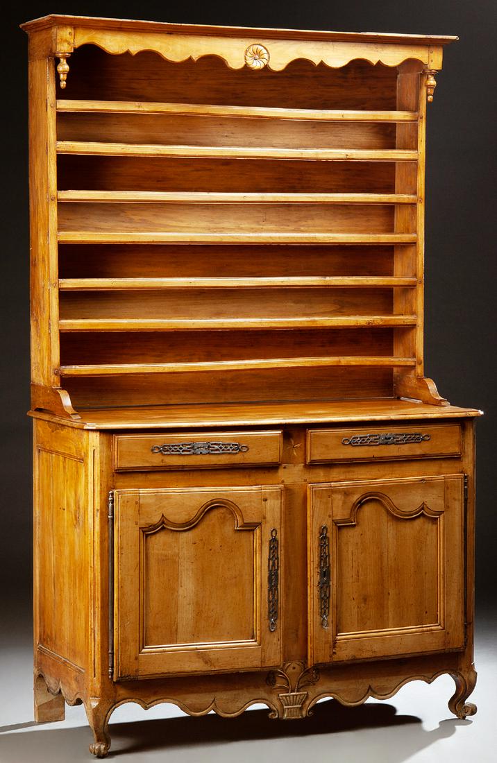 French Provincial Louis XV Style Carved Cherry (1 of 1)