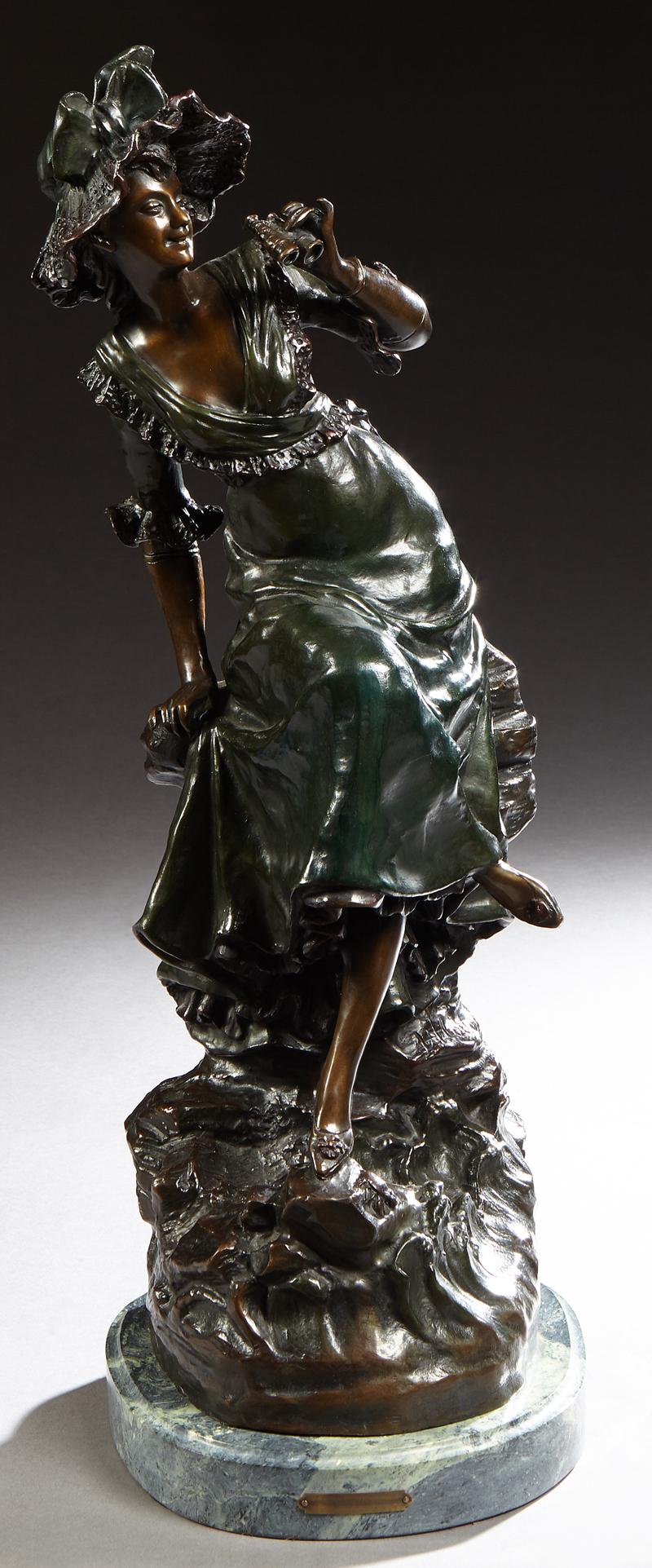 After Louis Hottot (1834-1905), "Young Lady of Fashion (1 of 2)