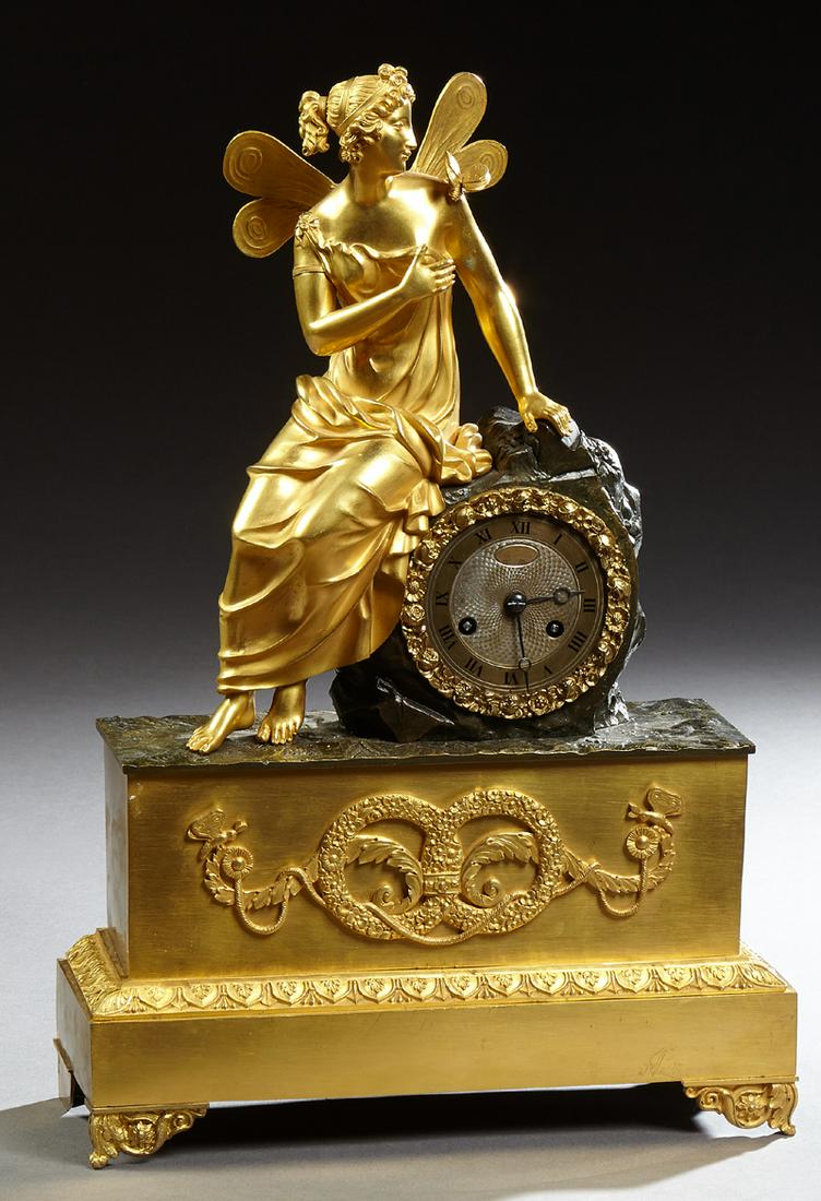 Exceptional French Empire Style Gilt Bronze Figural (1 of 7)