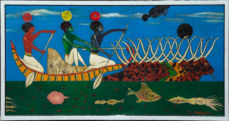 Noel Rockmore (1928-1995, New Orleans), "Rowing the (1 of 2)