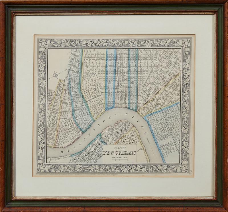 S. Augustus Mitchell, "Plan of New Orleans," 1860, (1 of 2)