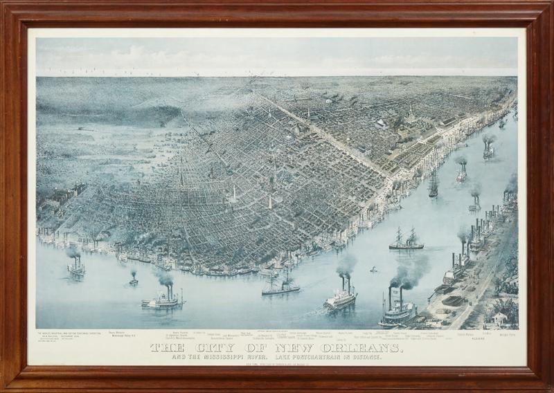 After Currier and Ives, "The City of New Orleans and (1 of 2)