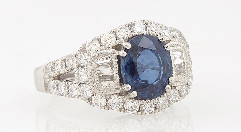 Lady's Platinum Dinner Ring (1 of 1)