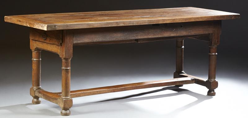 French Provincial Carved Cherry Farmhouse Table, 19th (1 of 1)