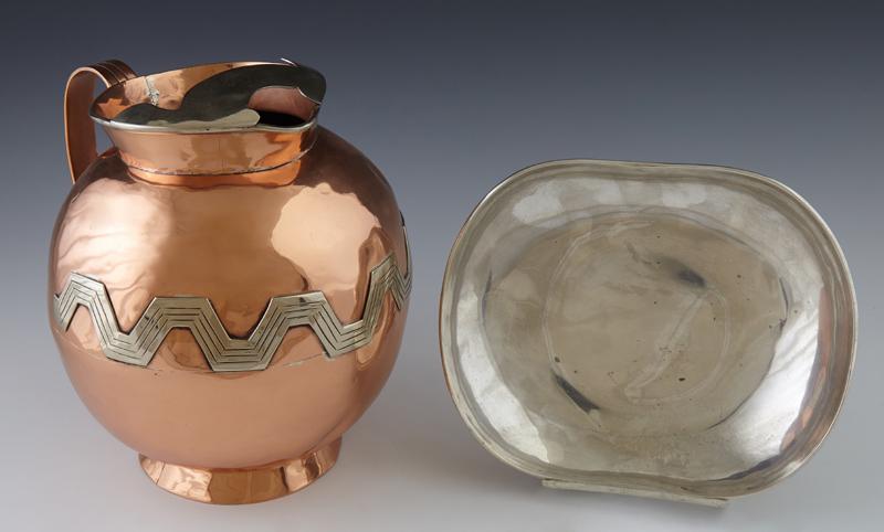 Two Mexican Silver Pieces, 20th c., consisting of a (1 of 5)