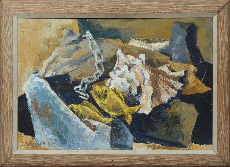 Seena Donneson (1924-, American), "Marine Life," 1957, (1 of 2)