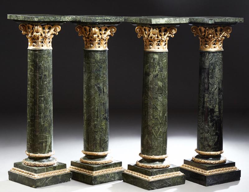 Set of Four Marble and Parcel Gilt Louis XVI Style (1 of 1)