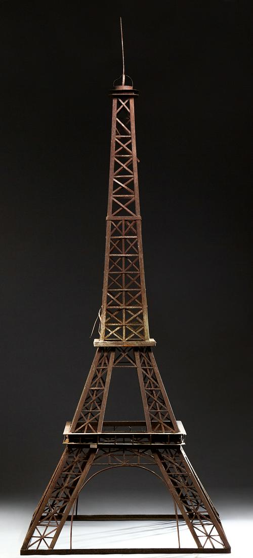 Large Wrought Iron Eiffel Tower Garden Decoration, Jan 18, 2020