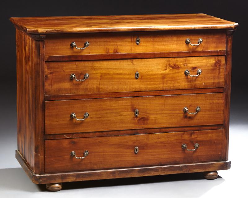 French Provincial Louis Philippe Carved Cherry Commode, (1 of 1)