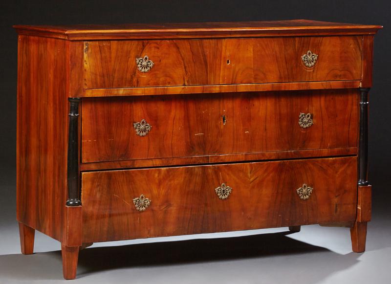 Biedermeier Style Walnut Commode, 19th c., the (1 of 1)