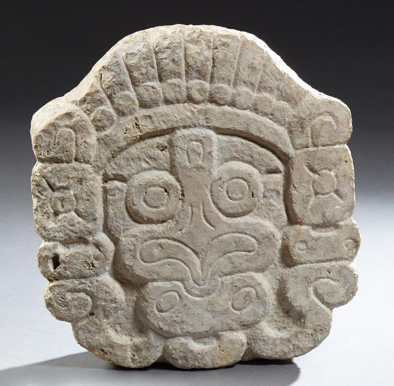 Large Pre Columbian Mayan Carved Stone Head, 900-1100 (1 of 11)