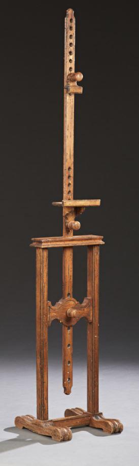 Adjustable Artist's Easel, 19th c., the birch example (1 of 1)