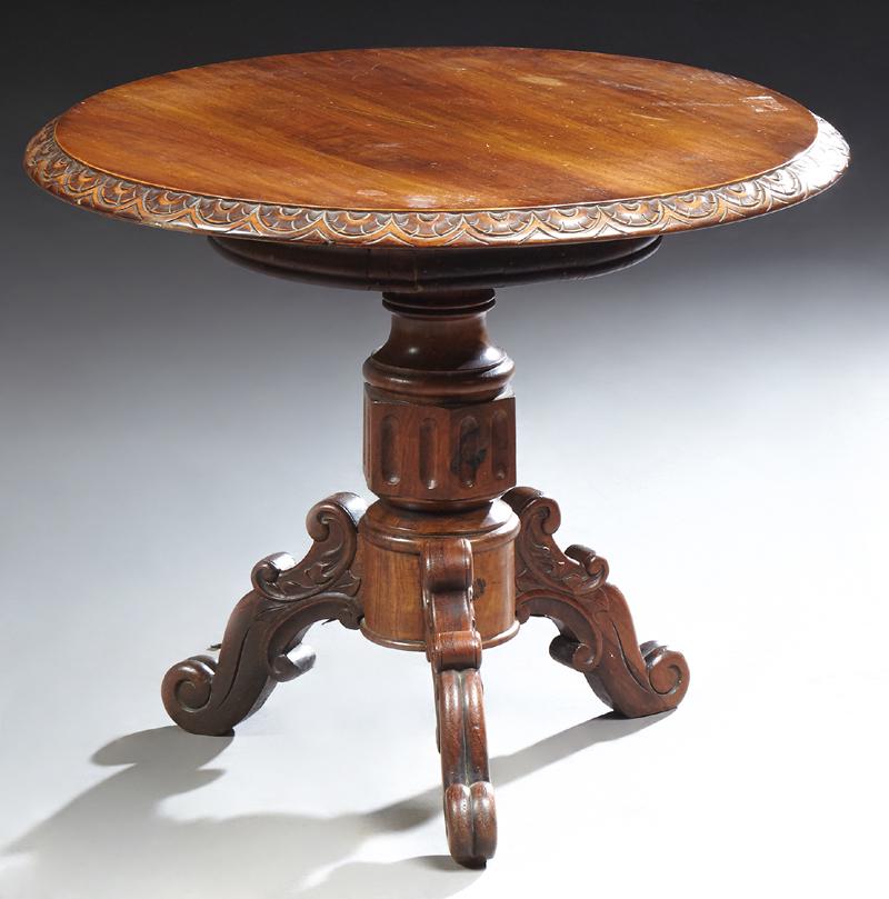 French Carved Walnut Occasional Table, 20th c., the (1 of 1)