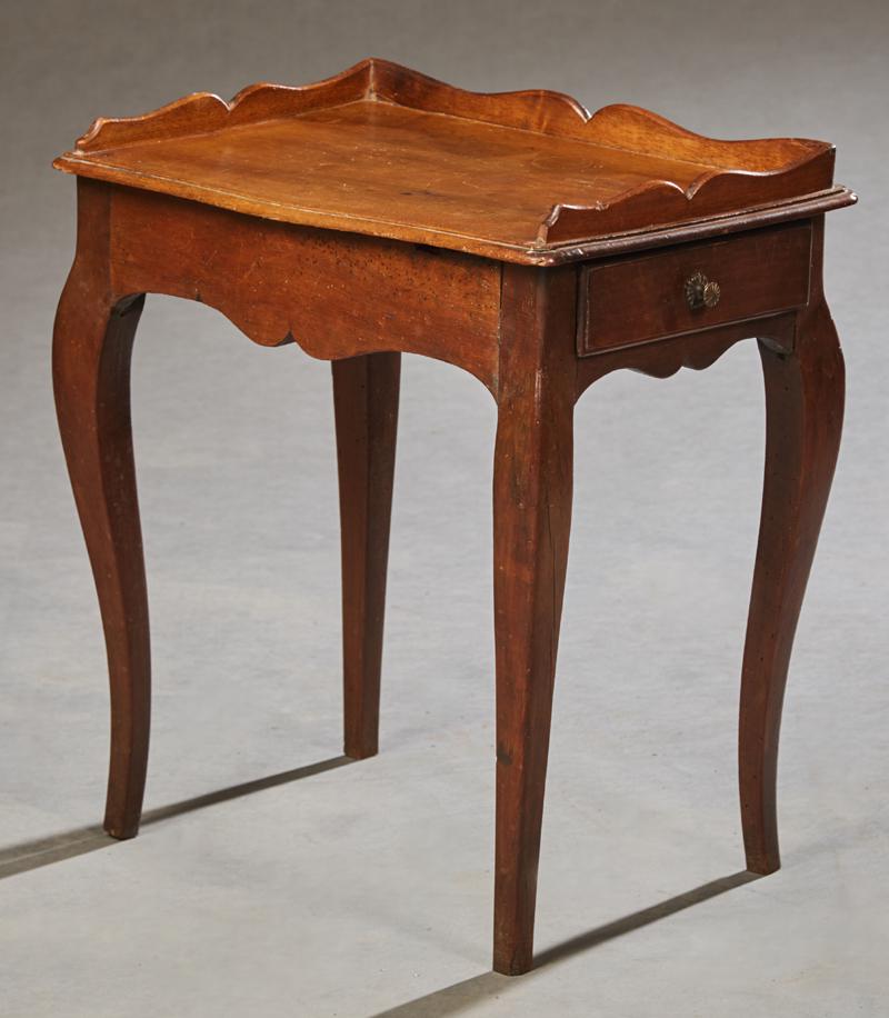 Louis XV Style Carved Walnut Lamp Table, early 20th c., (1 of 1)