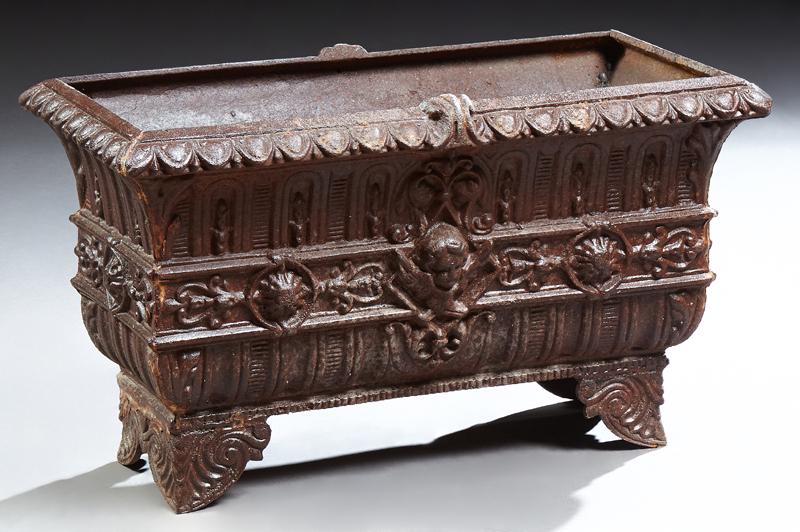 Victorian Cast Iron Rectangular Planter, c. 1890, the (1 of 1)