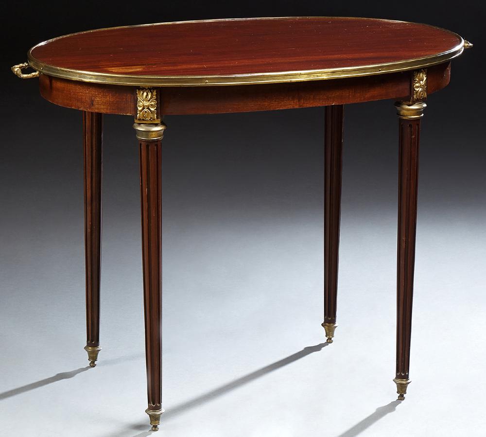 French Louis XVI Style Ormolu Mounted Mahogany Tea (1 of 1)