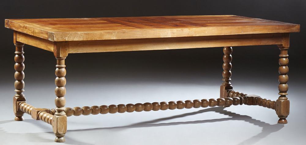 French Louis XIII Carved Walnut Dining Table, early (1 of 1)