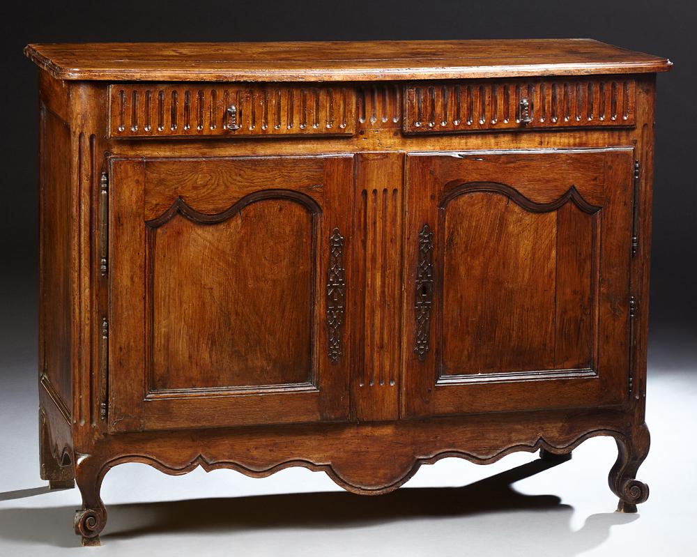 French Louis XV Style Carved Walnut Sideboard, 19th c., (1 of 1)