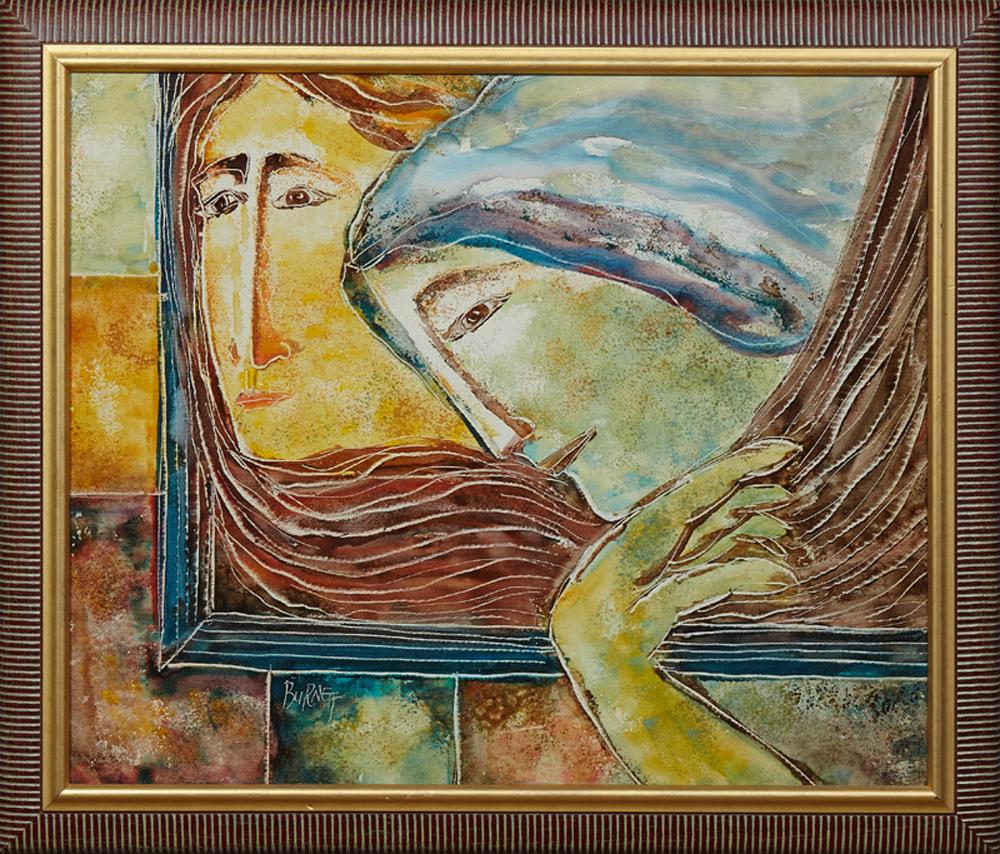 Calvin Waller Burnett (1921-2007), "Portrait of Two (1 of 2)