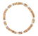 14K Yellow Gold Link Necklace, with five large