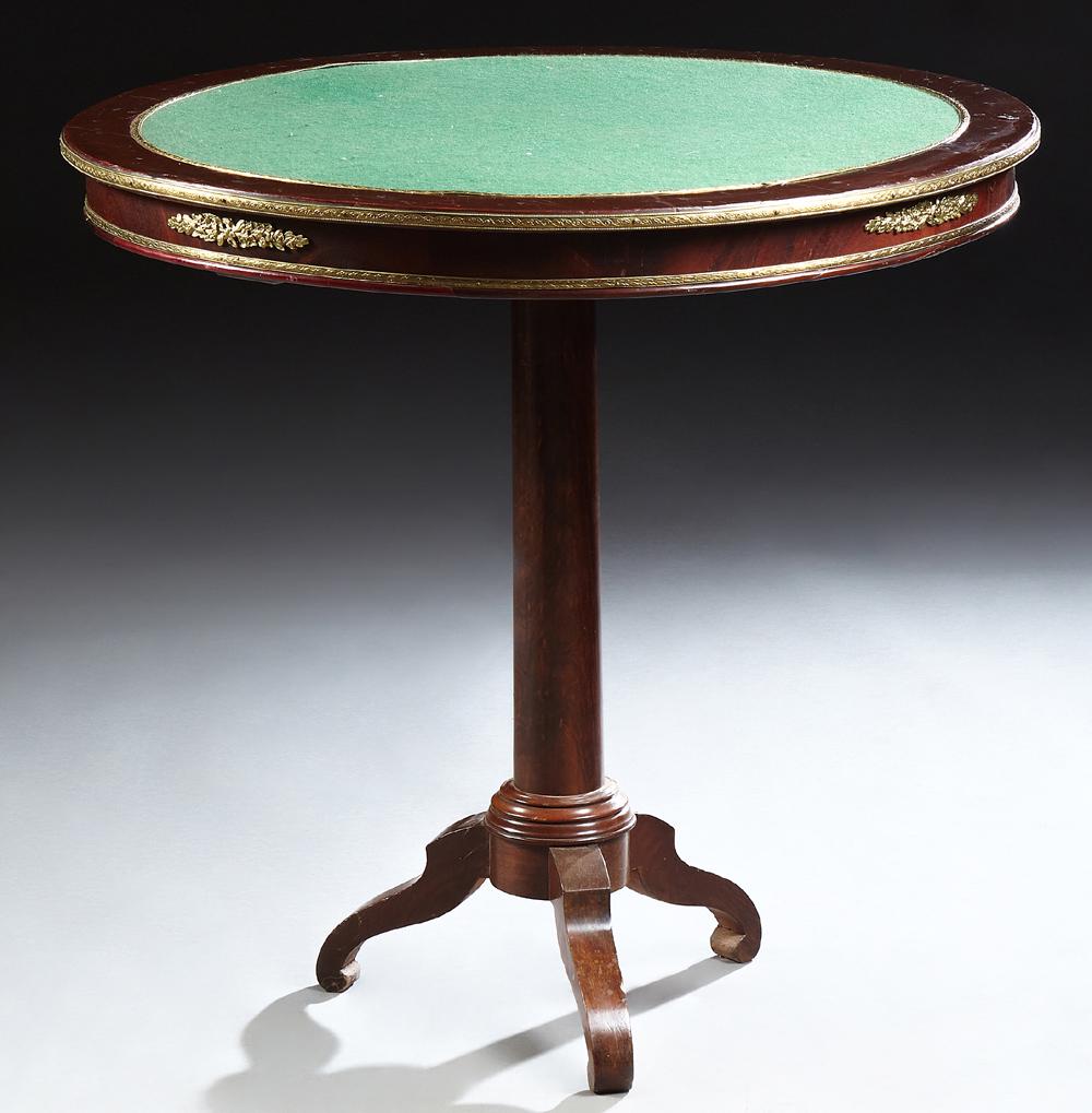 French Empire Style Ormolu Mounted Mahogany Games (1 of 1)