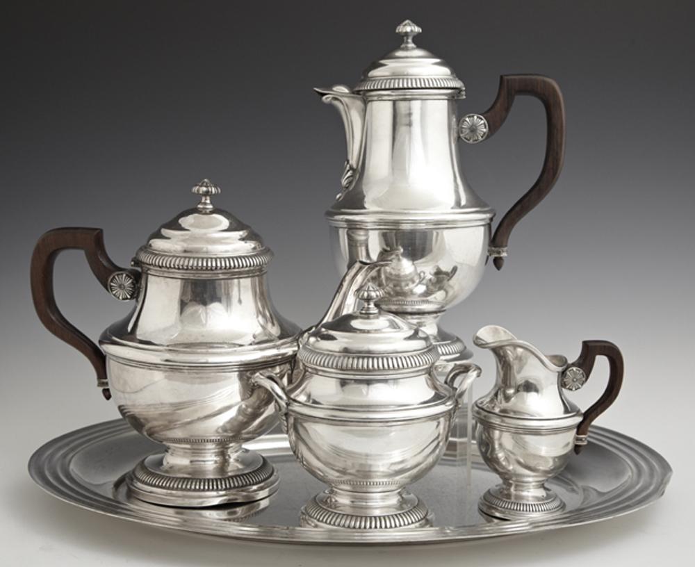 Five Piece Silverplated Tea and Coffee Service, late (1 of 1)