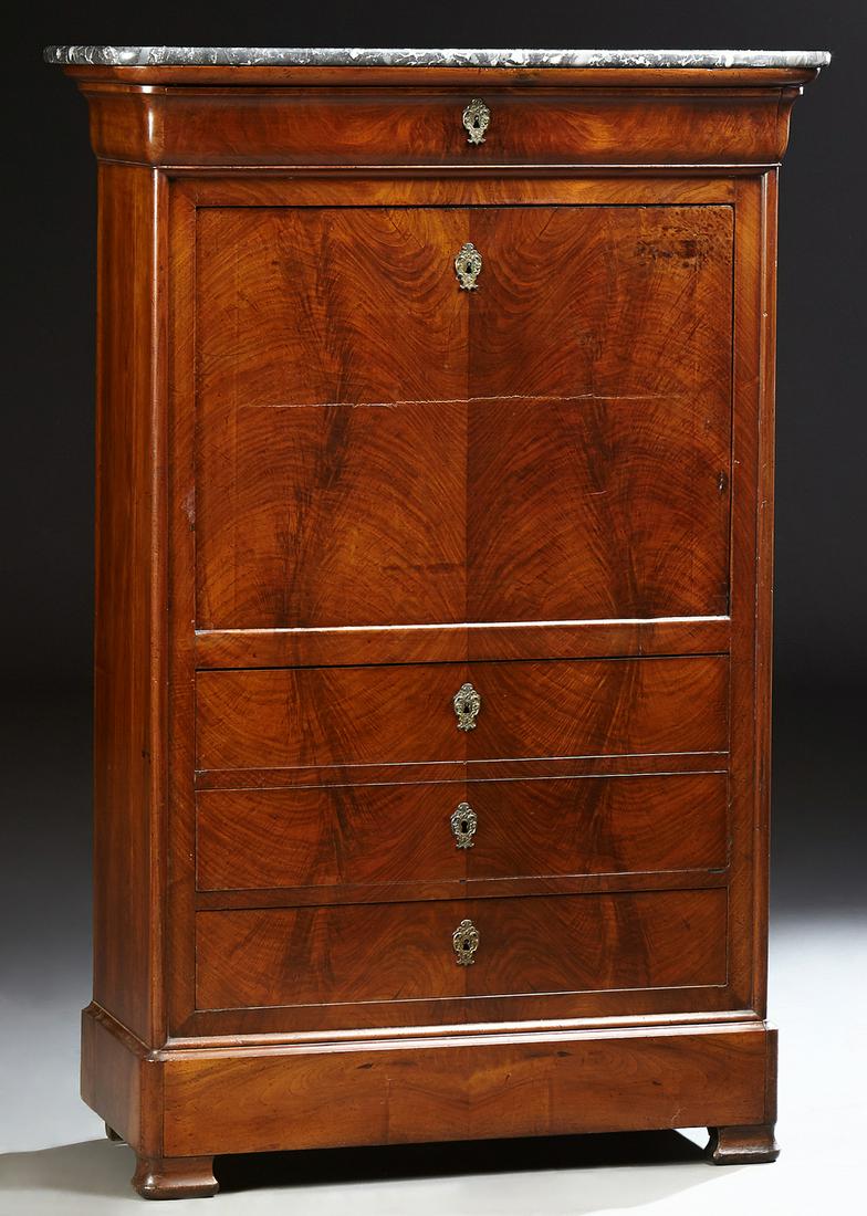 French Louis Philippe Carved Mahogany Marble Top (1 of 2)