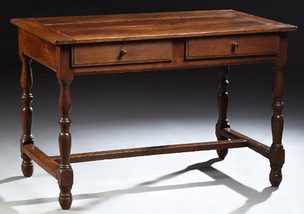 French Provincial Louis Philippe Carved Cherry Writing (1 of 1)