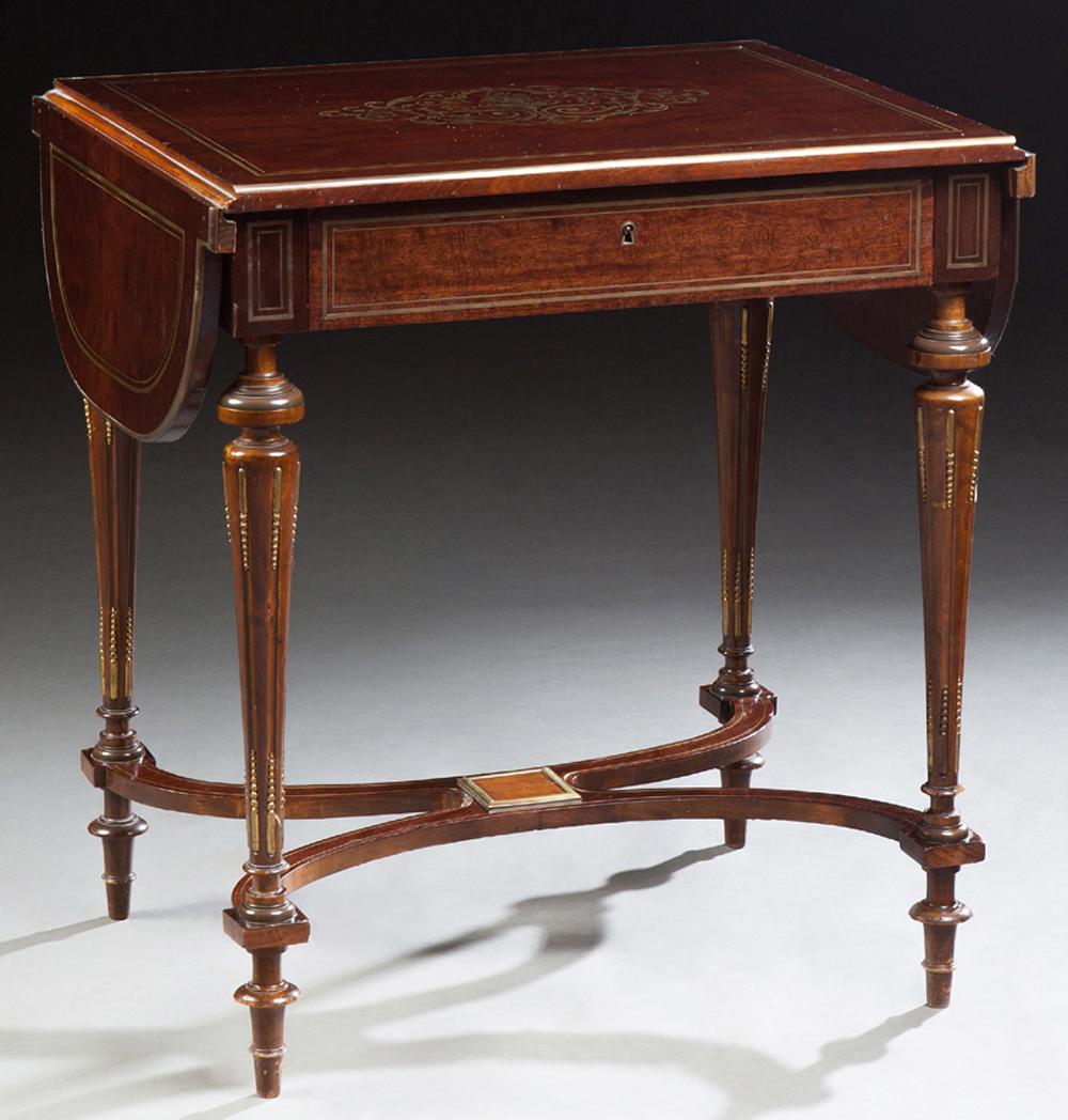 French Louis XVI Style Ormolu Mounted Inlaid Mahogany (1 of 1)