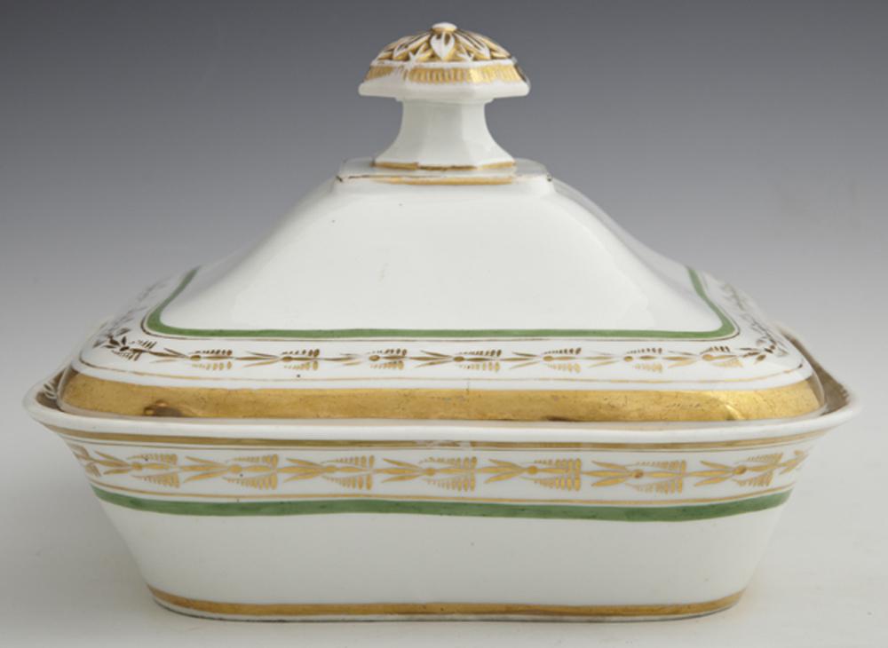 Old Paris Porcelain Covered Vegetable Bowl, 19th c., (1 of 1)