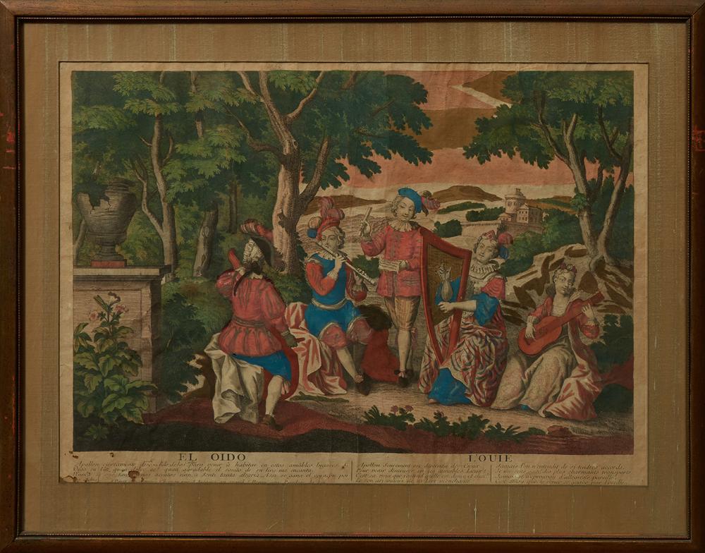 Manner of Abraham Bosse (1602-1676), "El. Oido and (1 of 4)