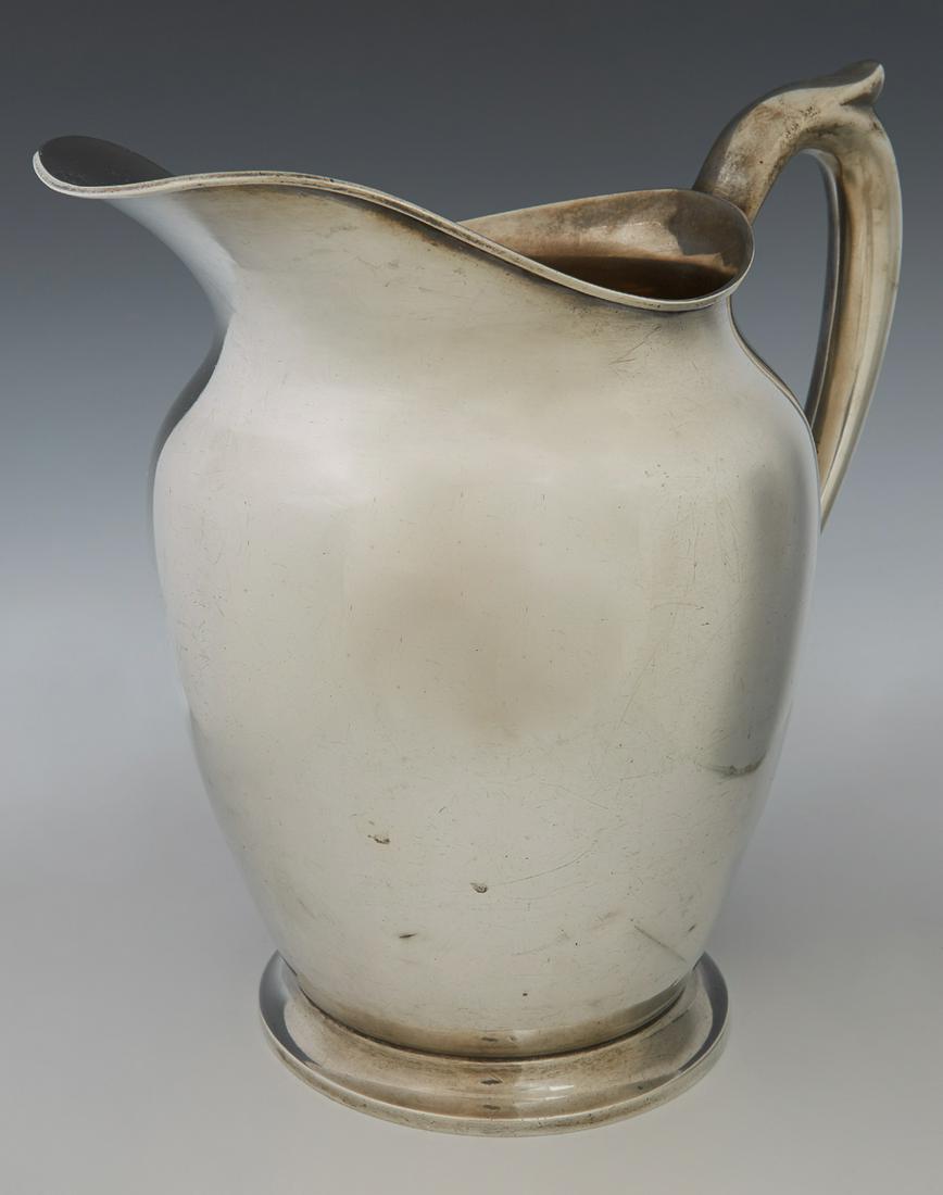 Sterling Water Pitcher, 20th c., #413, by M. Fred (1 of 2)