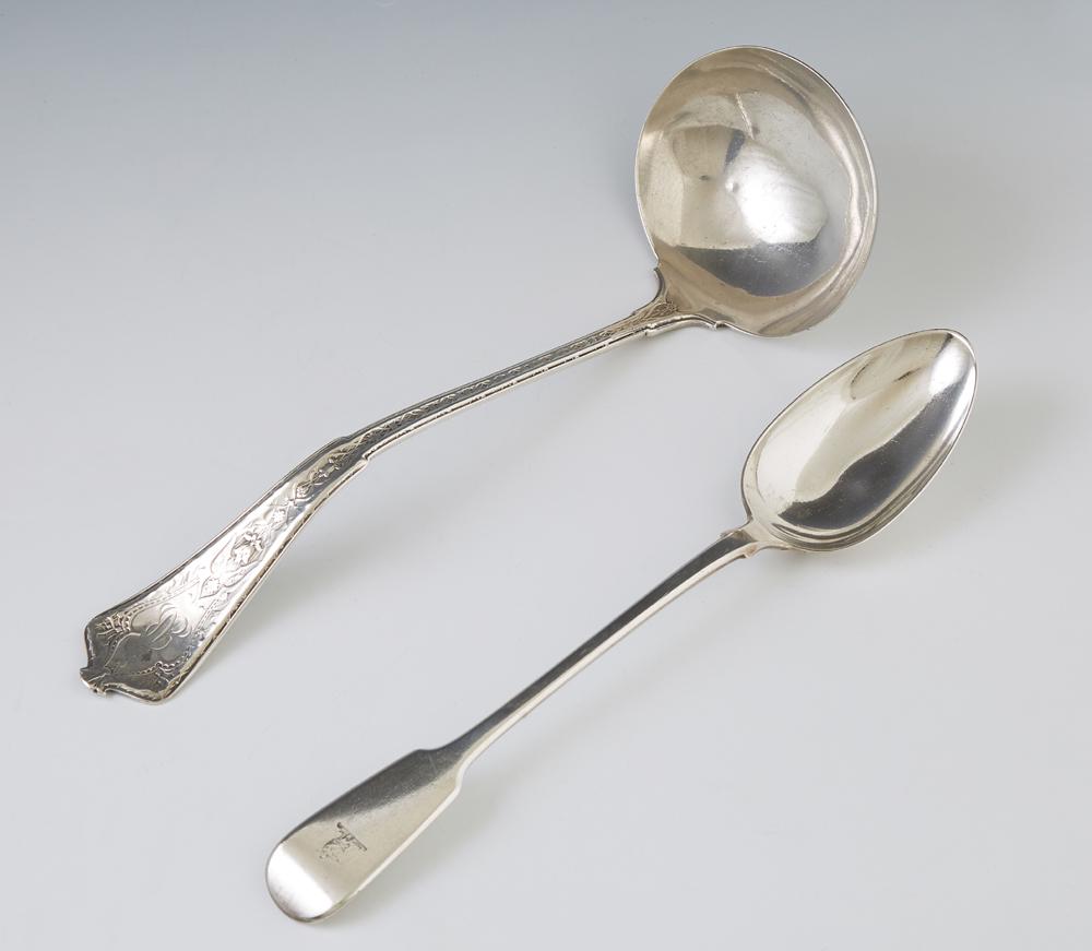 Two Sterling Silver Pieces, 19th c., consisting of a (1 of 3)