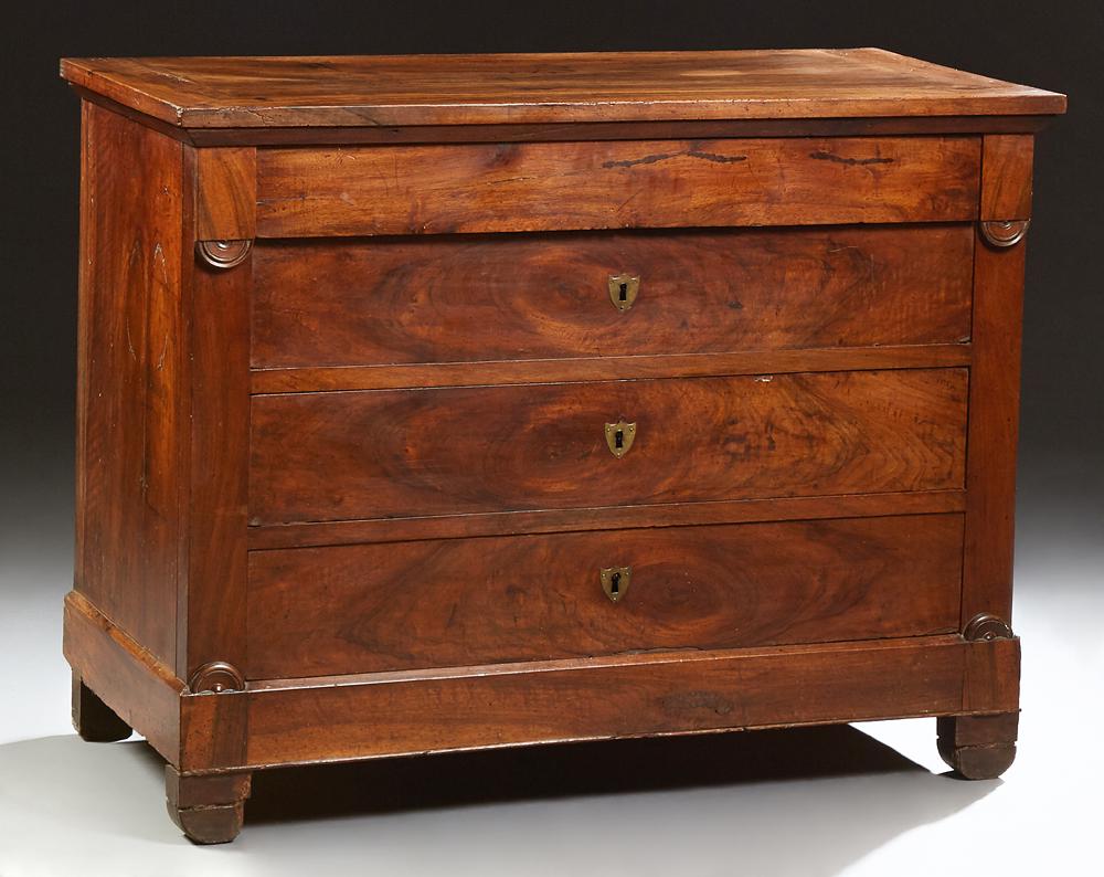 French Louis Philippe Carved Walnut Commode, c. 1860, (1 of 1)