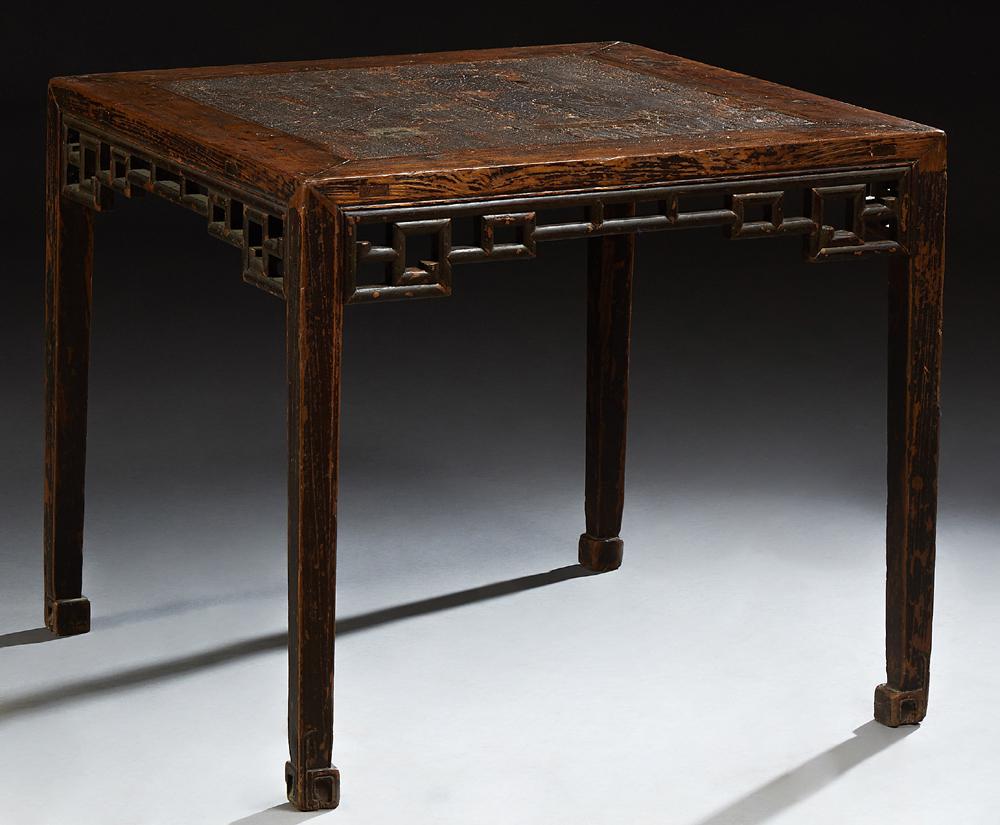 Chinese Carved Elm Side Table, late Ming Dynasty, the Jun 13, 2020