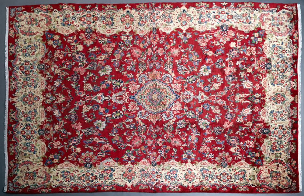 Kirman Carpet, 9' 6 x 13'. (1 of 1)