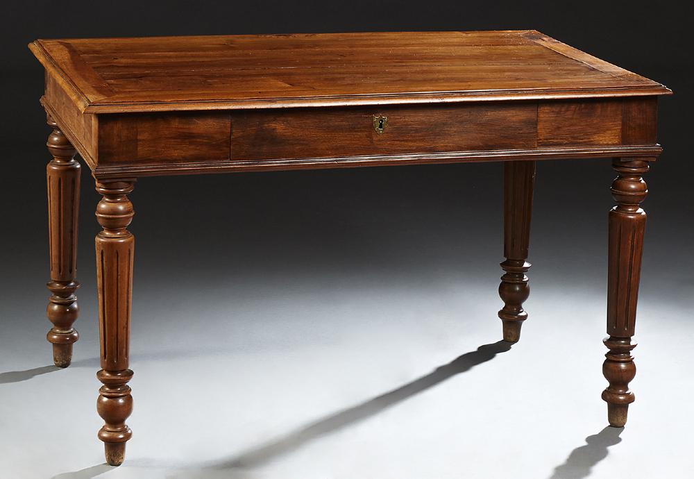 French Provincial Louis Philippe Carved Walnut Writing (1 of 1)