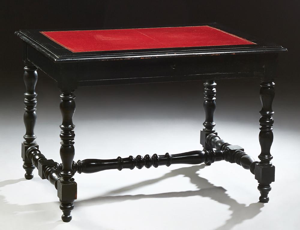 French Ebonized Mahogany Louis Philippe Style Writing (1 of 1)