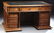 French Henri II Style Carved Walnut Desk, c. 1880, the