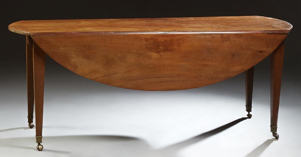 French Provincial Carved Walnut Drop Leaf Table, 19th (1 of 2)