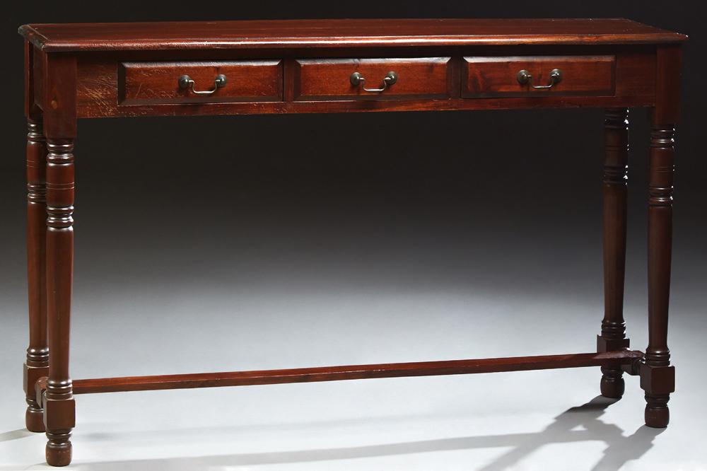 English Victorian Style Carved Mahogany Console Table, (1 of 1)
