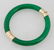 14K Yellow Gold and Jade Hinged Bangle Bracelet, with a